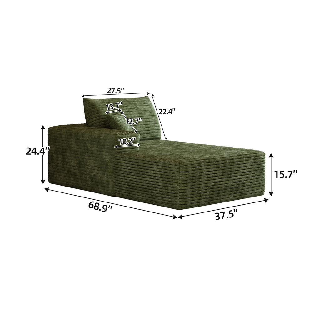 Y165-L-SLEEPER-GREEN Left Sleeper Green