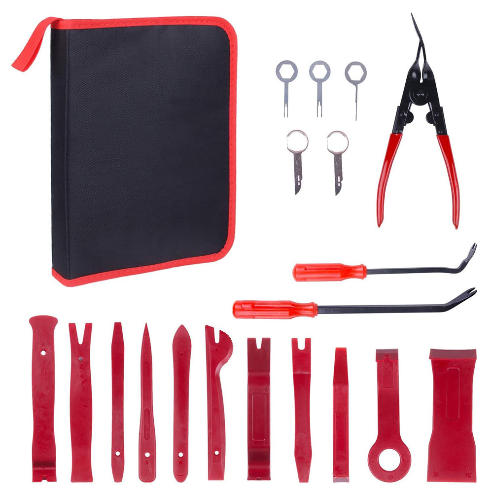 19pcs Auto Trim Removal Kits,Car Panel Removal Tool Car Interior Trim Kit Auto C