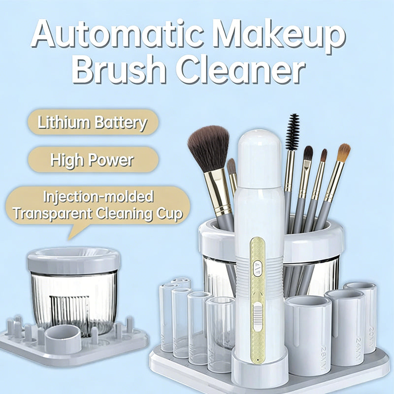 Electric Makeup Brush Scrubber,Multi Functional Automatic Cleaner,Quick Wash Qui