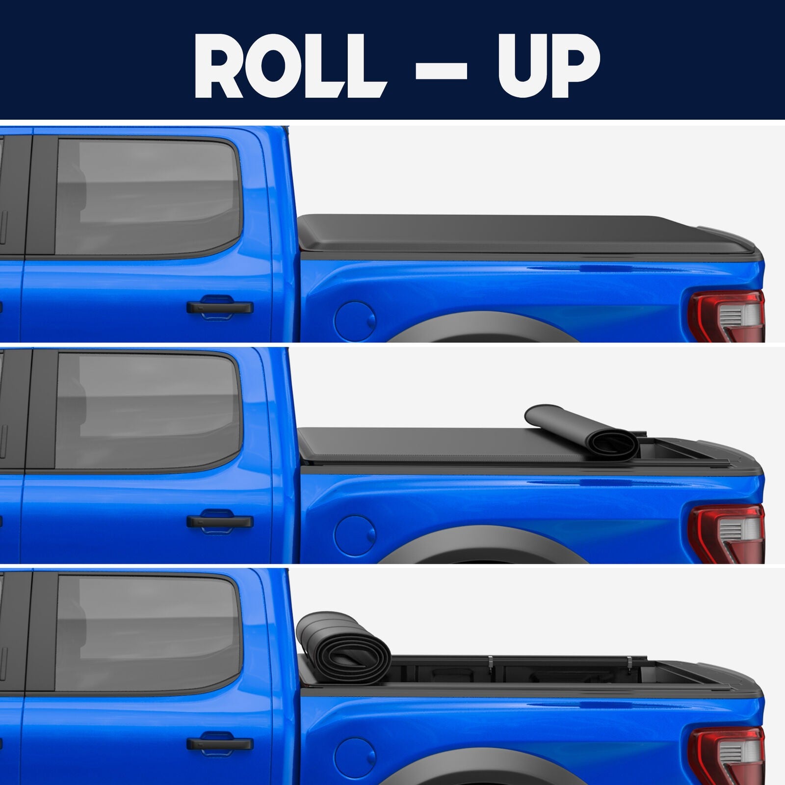 Soft Roll Up Vinyl Tonneau Cover For 09-10 Ram 1500 11-21 1500 5.7 FT Short Bed-