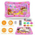 Cat Water Mat Interactive Sensory Play Mat With Floating Fish Toys LED Color Cha