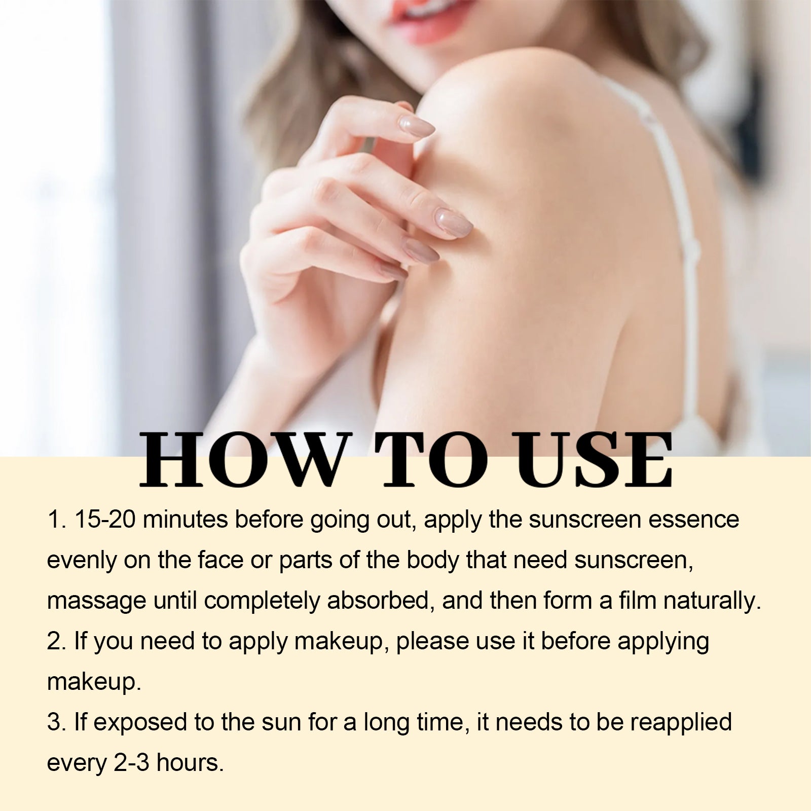 EELHOE Sunscreen Serum, Outdoor Protection Brightening Skin Hydrating Non-Greasy