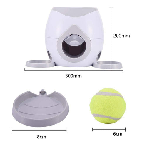 Automatic Pet Feeder Fetch Tennis Ball Dog Training Toys Interactive Throwing Ba