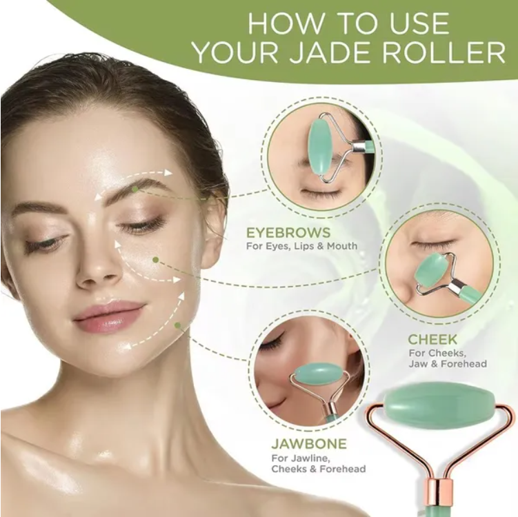 Gua Sha Board 2PCS Massage Stone For Facial Body Skincare Roller Scraping Massag