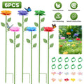 Outdoor Pollinator Water Stakes, Flower Design Bee Butterfly Waterer, Weather Re