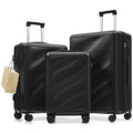 Luggage Set 3 Piece, Lightweight Durable ABS Suitcases With Spinner Wheels And T