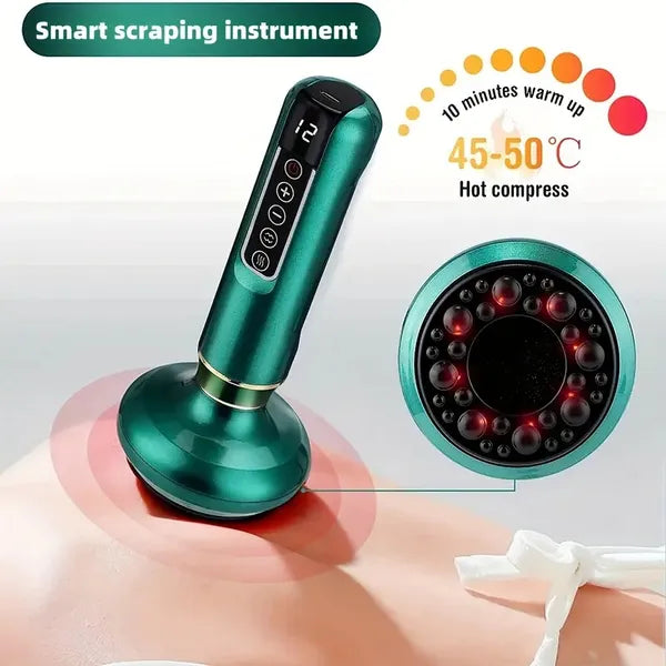 Body Gua Sha Scraping Massager. 12 Level Electric Vacuum Cupping Massager, Recha