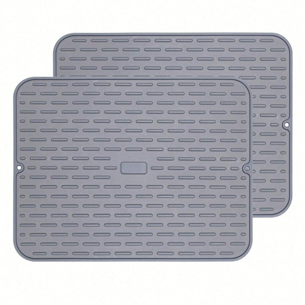 Versatile Silicone Drying Mat Heat Trivet, Multi Use Countertop Pad For Dish Dra