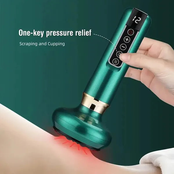 Body Gua Sha Scraping Massager. 12 Level Electric Vacuum Cupping Massager, Recha