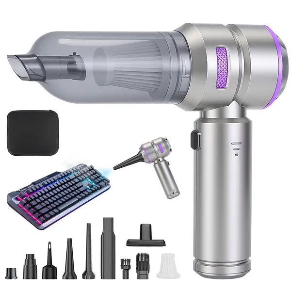 16000PA Handheld Car Vacuum Cleaner With Brushless Motor 2 Reusable Filters 4 In