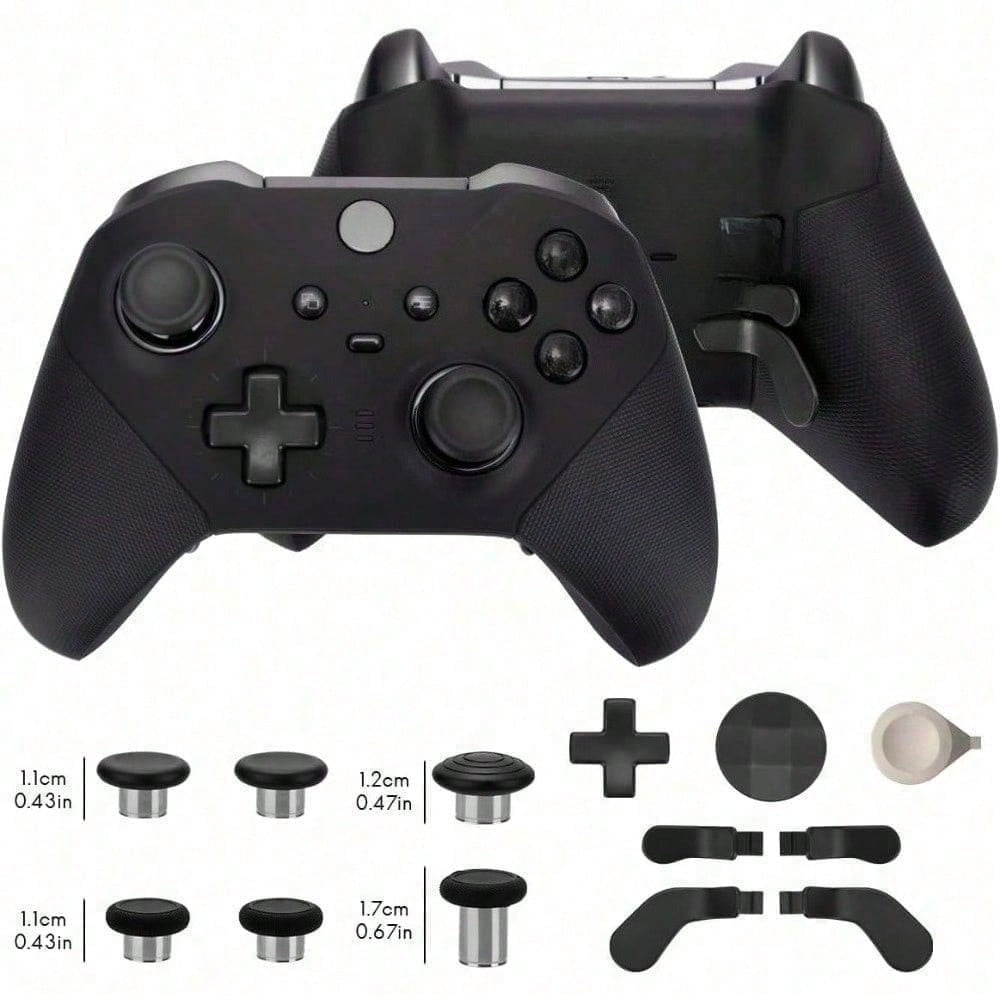 Elite 13 In 1 Metal Thumb Sticks Series, 2 Controller Accessory Sets, Gaming Acc