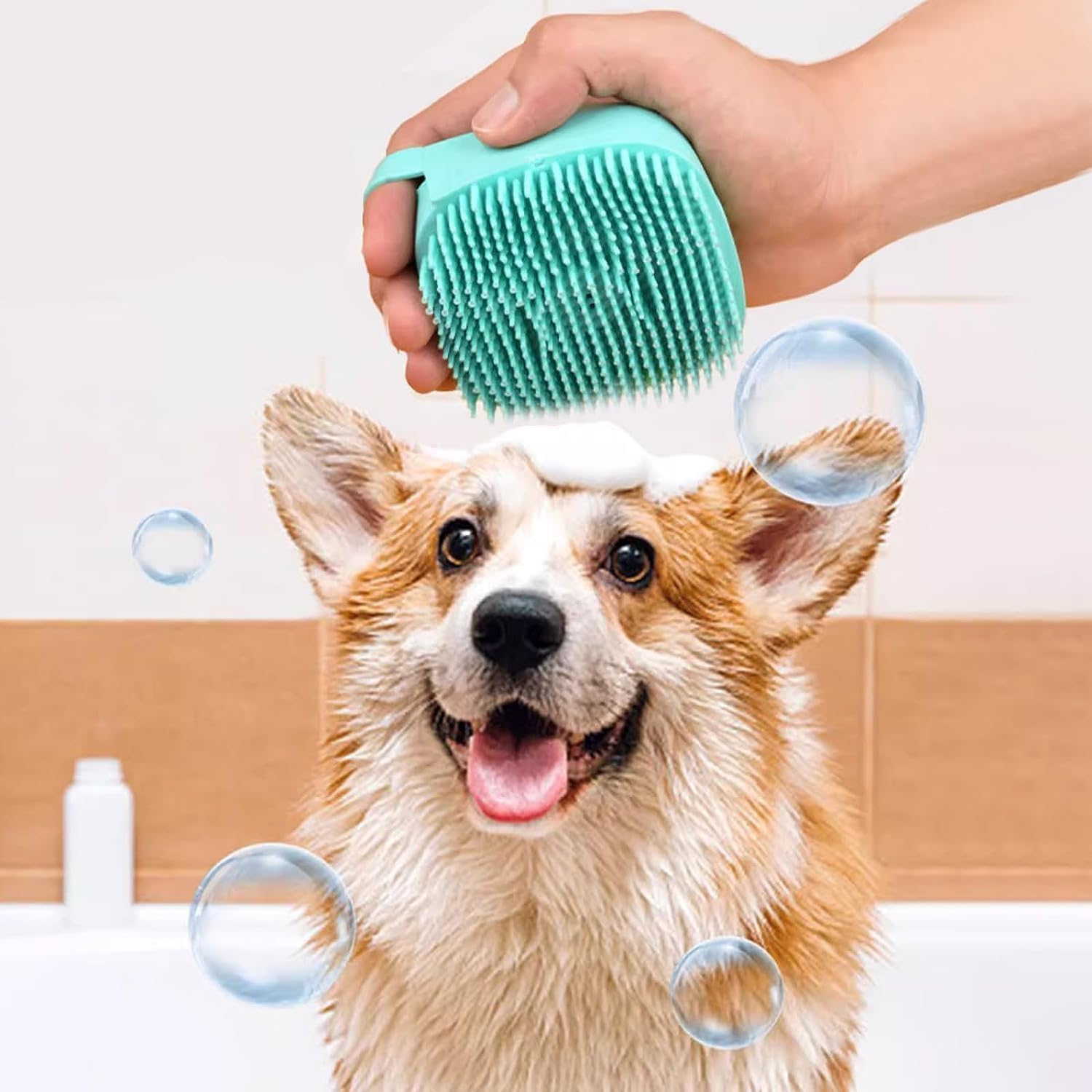 7pcs Pet Grooming Kit, Self-Cleaning Brush Shedding Kit With Nail Clipper, Flea 