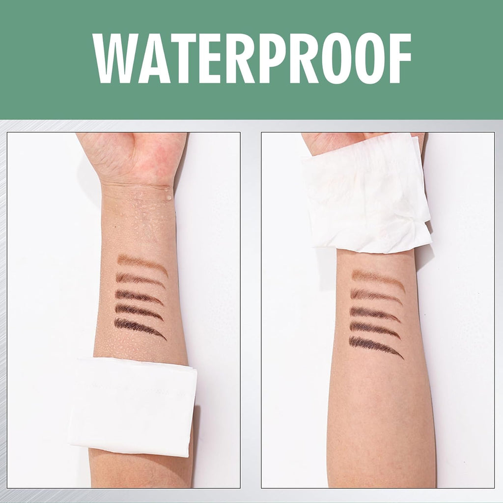 Microblading Eyebrow Pen,Waterproof Eye Brow Pen With 4-Fork-Tip Liquid Brow Pen