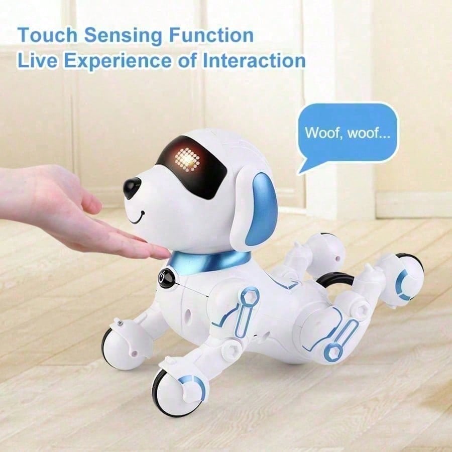 Interactive AI Smart Robot Dog, Rechargeable, Touch Sensor And Remote Control To