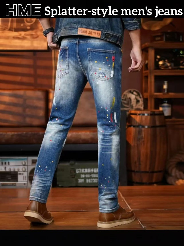Slim-fit Elastic Straight-leg Pants