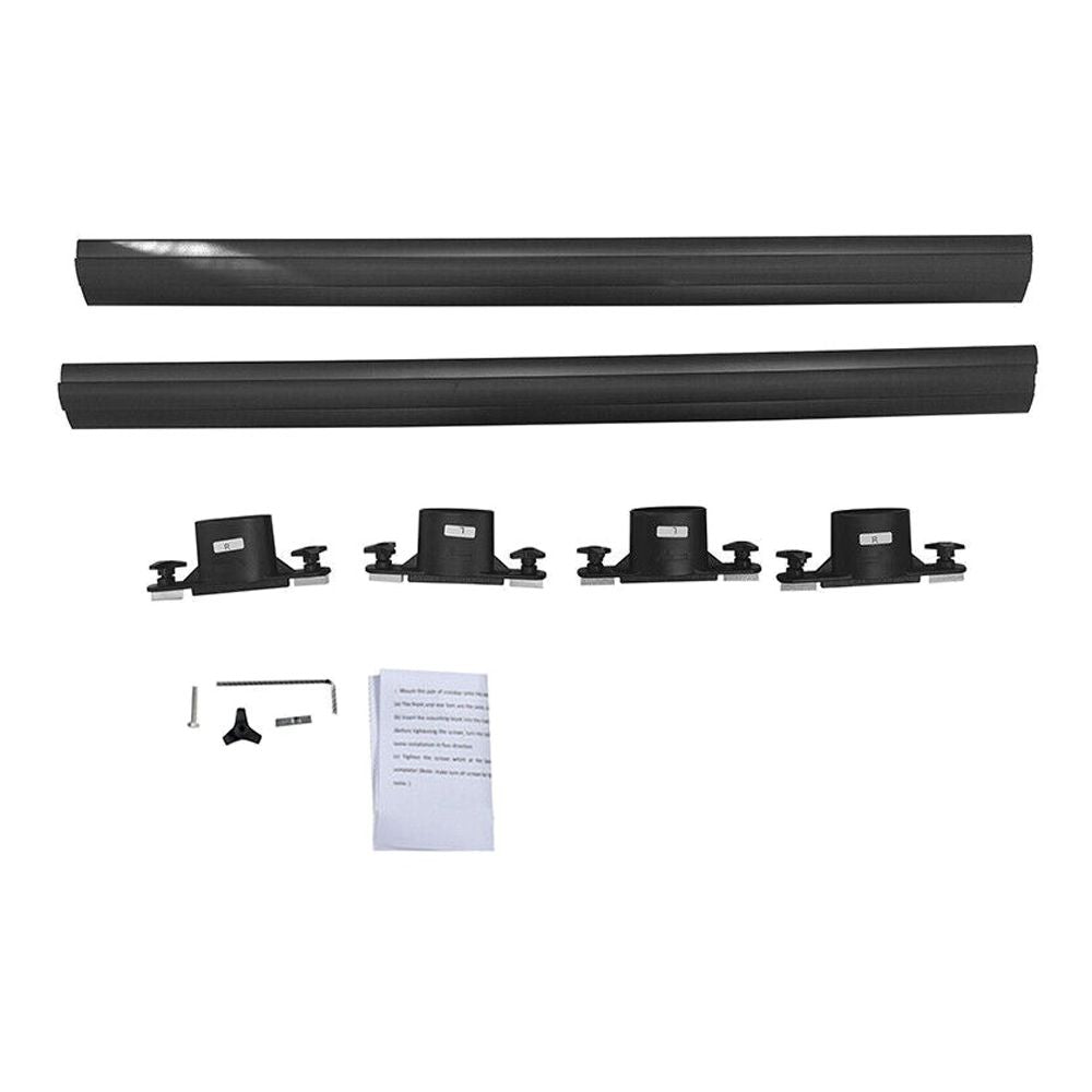 For 10-23 T Oyota 4Runner Black Top Roof Rack Cross Bar Cargo Carrier-Aluminum