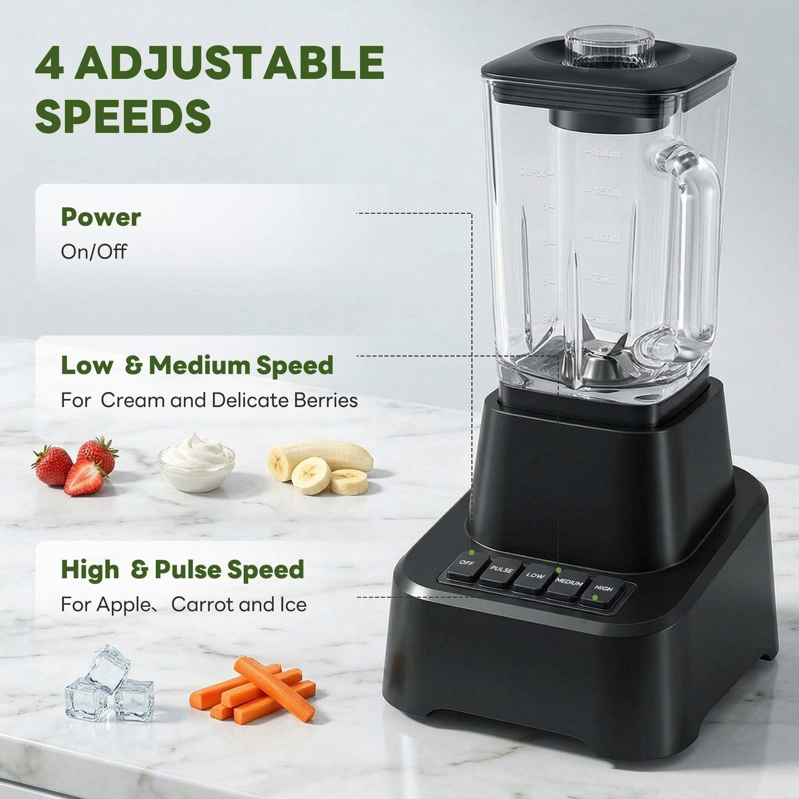 Professional Ice Cream Blender, Full-size Household Blender, Equipped With A 54-