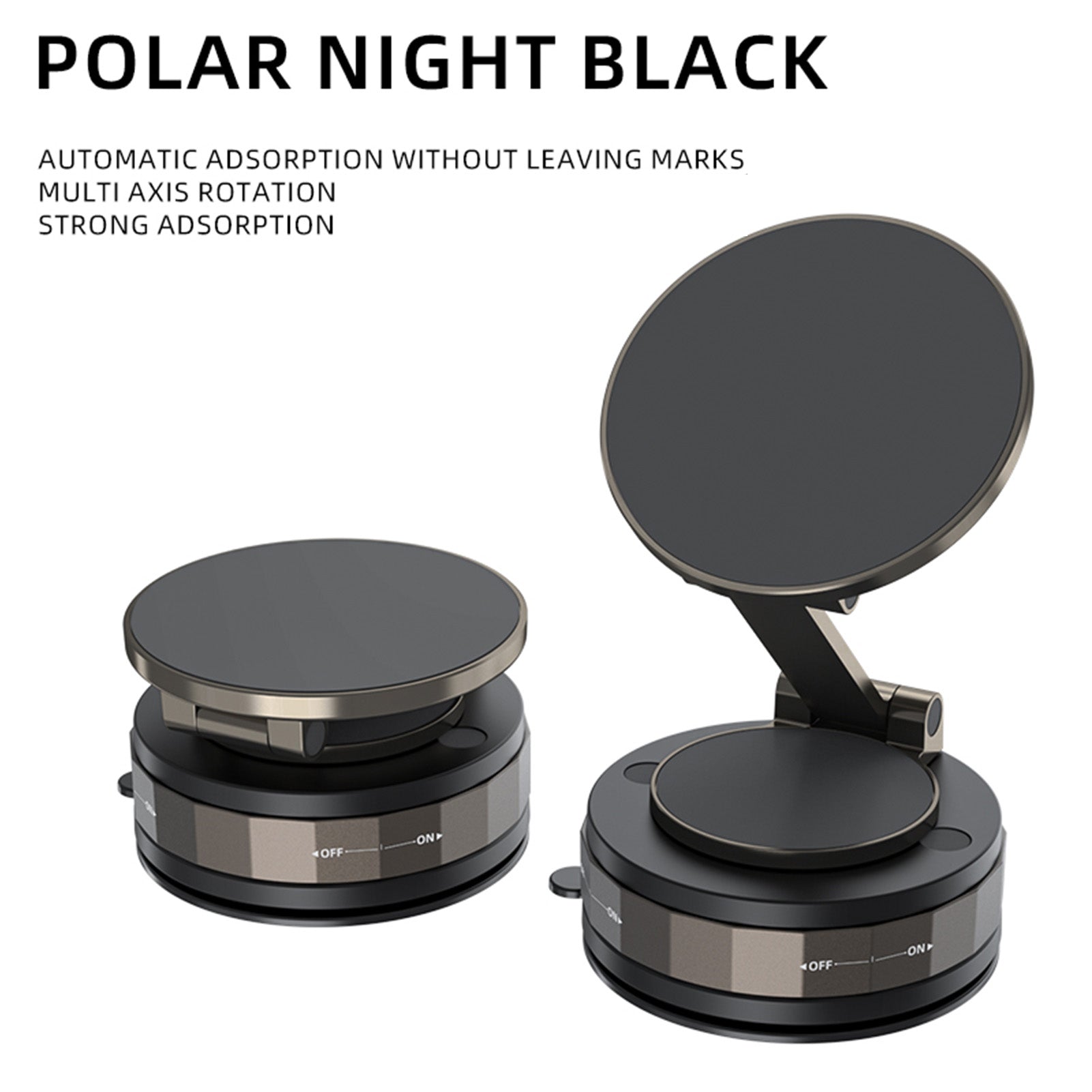 360 Degree Vacuum Magnetic Suction Car Phone Holder Suction Cup Phone Mount For 
