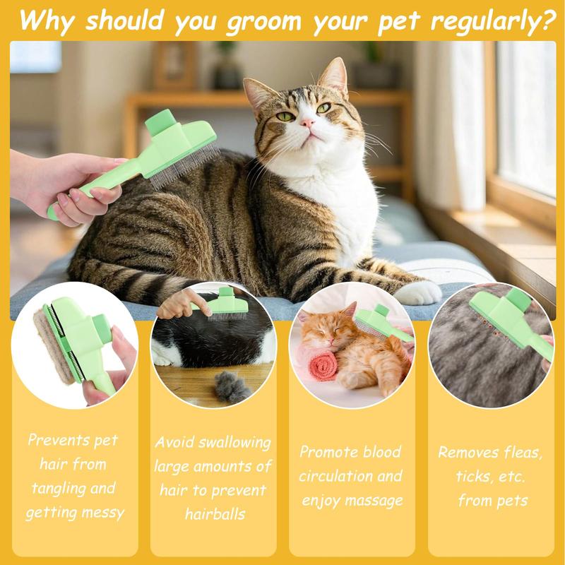 Cat And Dog Comb, Knot Remover, Hair Removal Tool, Pet Self-cleaning Comb, For L