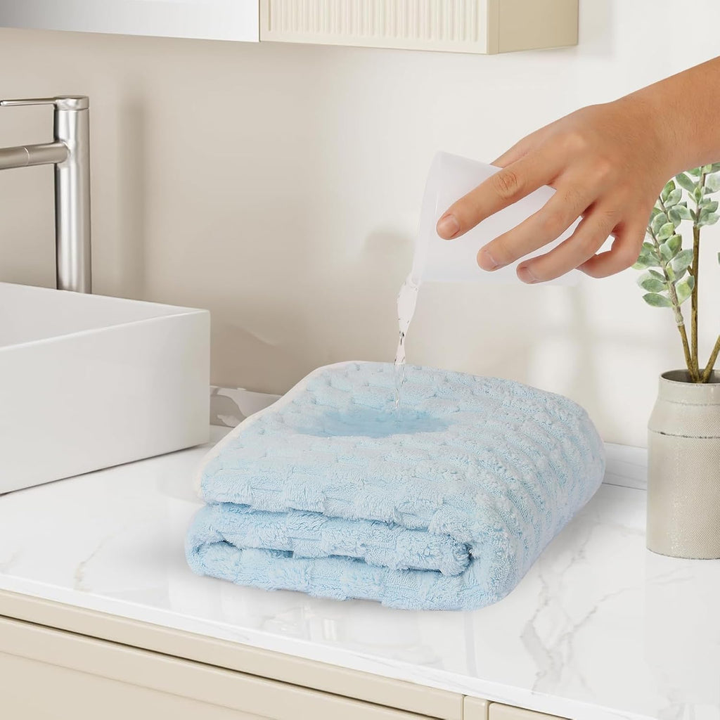 Luxury Microfiber Bath Towels 4-Pack  8X Absorbent Quick-Dry 27.5x55in Ultra Lig