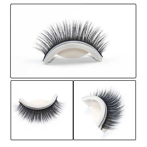 Self Adhesive Eyelashes Reusable 3D False Lashes Easy T