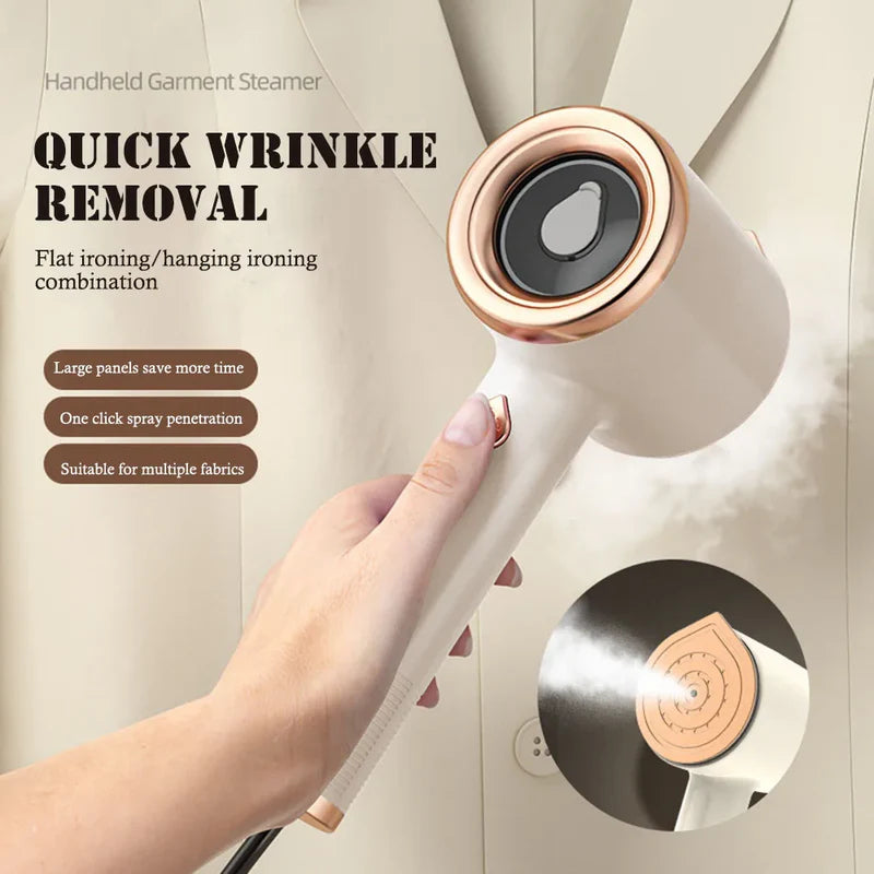 Mini Portable Handheld Garment Steamer Fabric Steam Iron Travel (Viral) — MEGA MARKET
