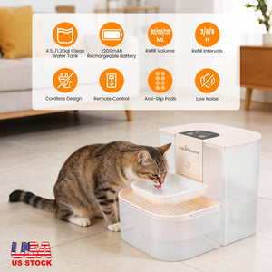 Smart Pet Water Fountain Automatic Cat Water Dispenser 4.5