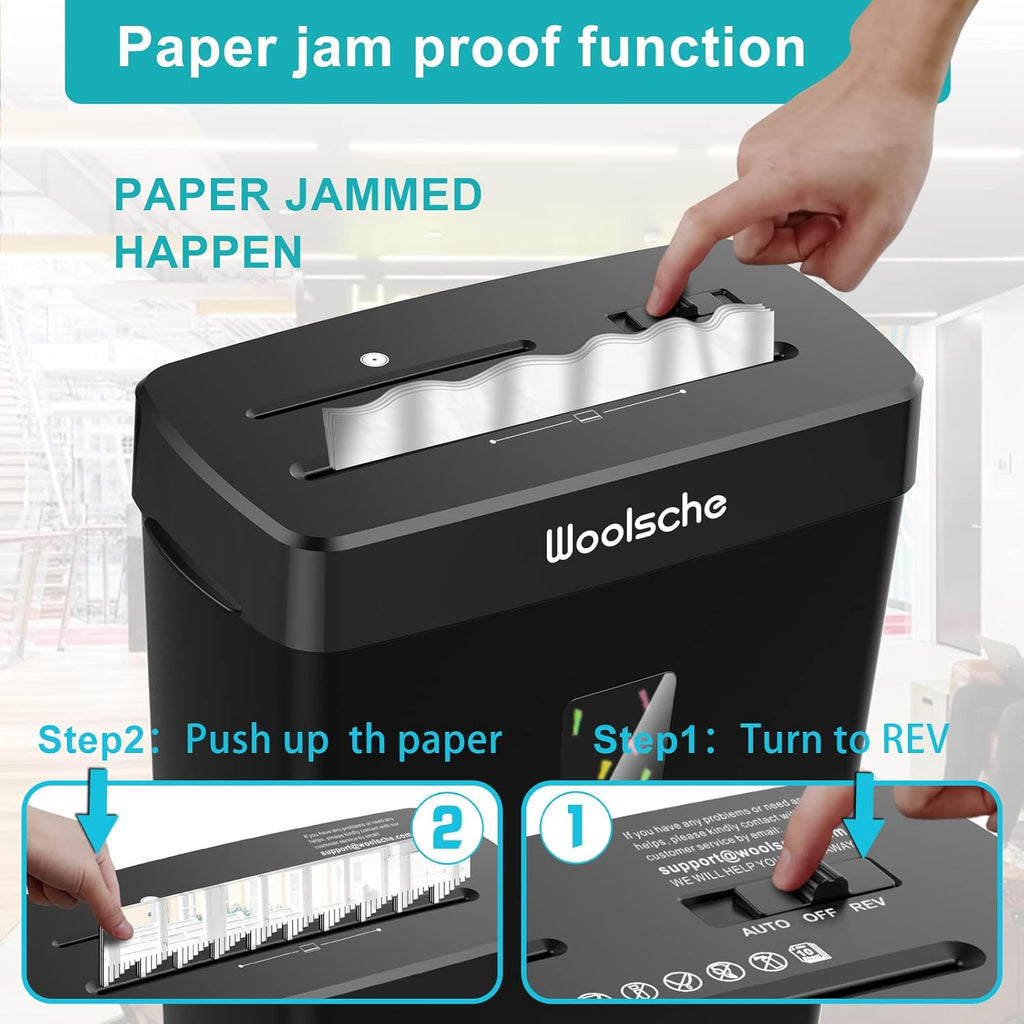 Paper Shredder -10 Sheets Of Paper Cut Horizontally With 3.43 Gallon Paper Baske