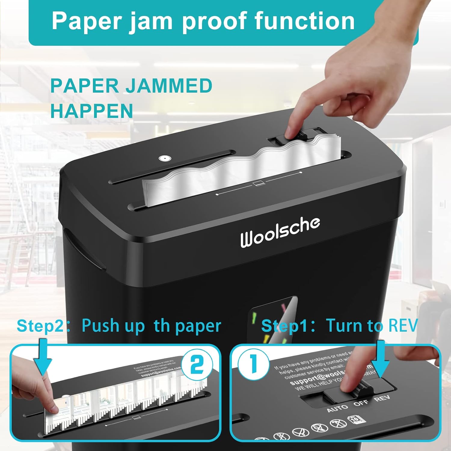 Paper Shredder -10 Sheets Of Paper Cut Horizontally With 3.43 Gallon Paper Baske