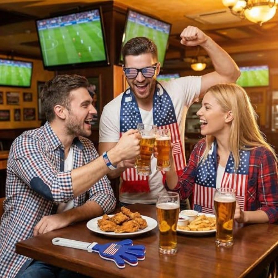 6pcs Set The 2026 American Celebration,USA World Cup Fan Kit,Complete Soccer Che