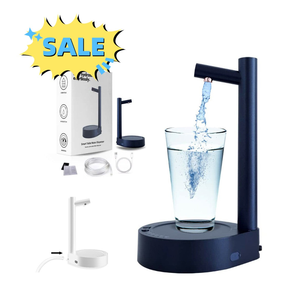 Desk Dispenser Electric Water Gallon Automatic Water Bottle Dispenser (Viral) — MEGA MARKET