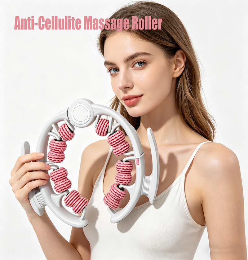 Anti-Cellulite Massage Roller Lymphatic Drainage Deep Tissue Fascia Blaster Musc