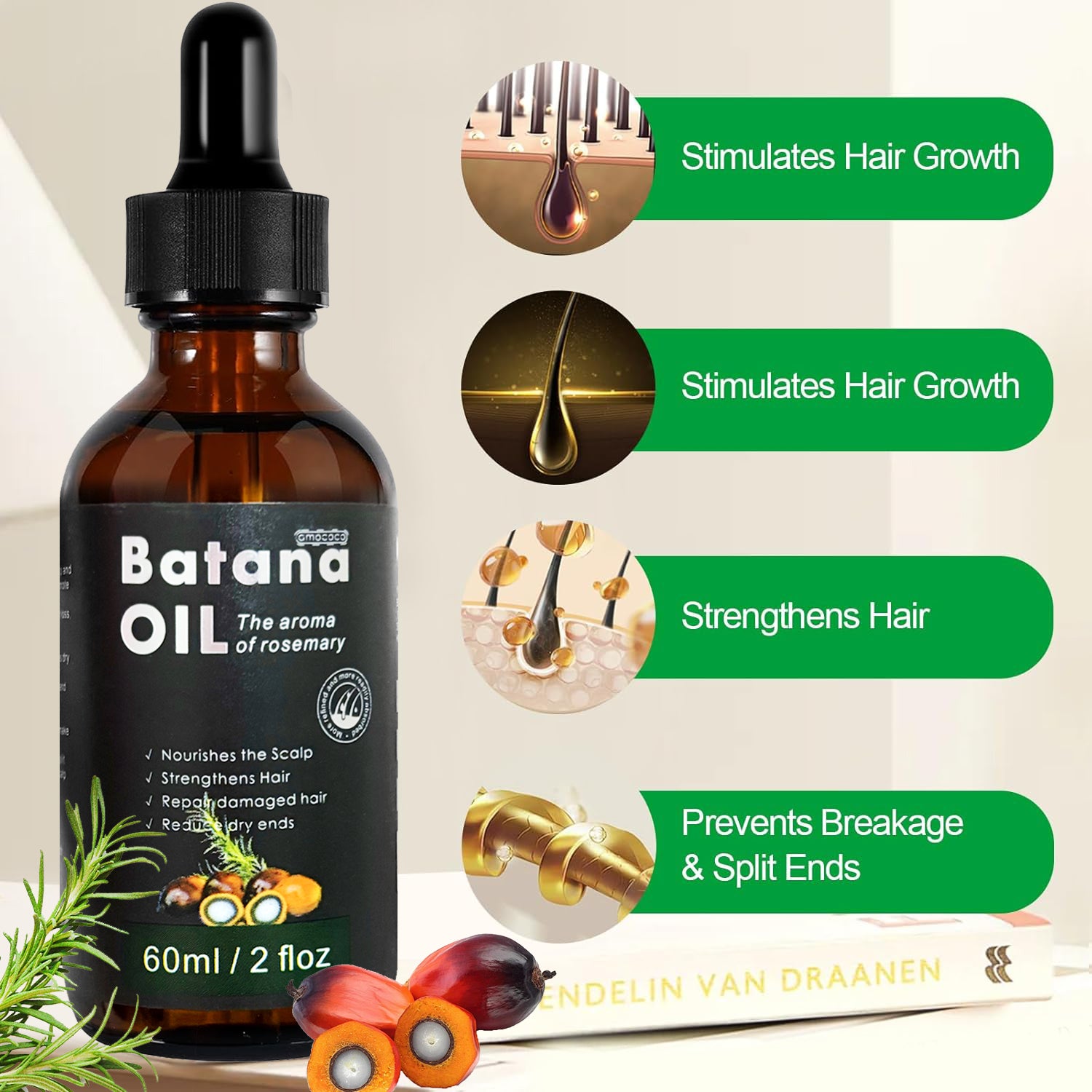 Only Supports Self Pickup With Waybill Amococo Batana Oil With Rosemary Cold Pre