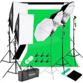 45W White Umbrellas Silver Black Umbrellas Soft Light Box Background Stand Light