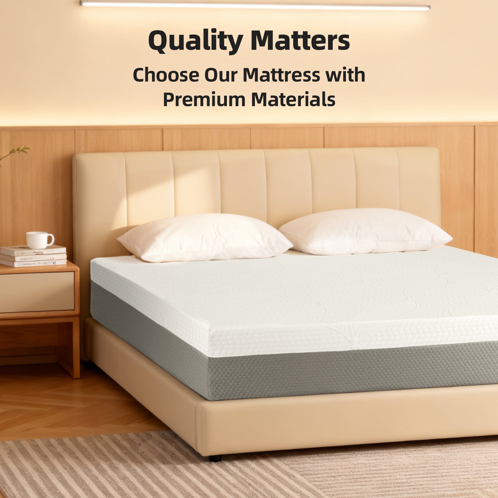 12-Inch Premium KING Mattress - Premium 4-Layer Foam Sofa & Mattress - Japanese 