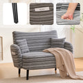 Modern Style Two-seater Sofa With Ultra-comfortable Armrests, Armrest Pillows, A