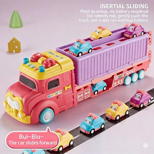 Kids' Roller Car Storage And Transport Toy 6-Piece Mini Vehicle