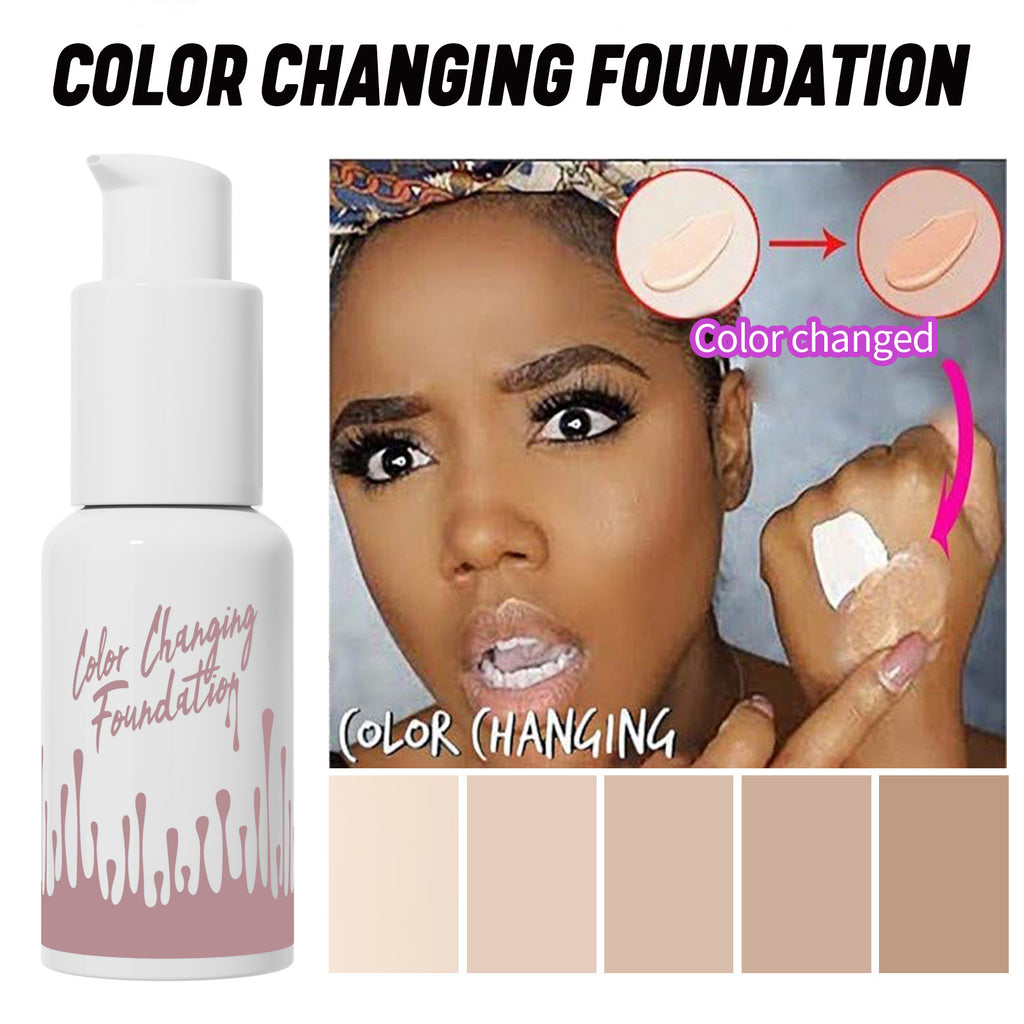 Color Changing Foundation,Color Changing Liquid Foundation Brightens And Lasts F