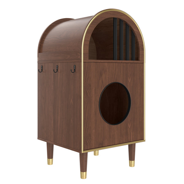 Cat Litter Box Enclosure , 2-in-1 Condo Cat Bed, Cat Shelter Furniture With Two-