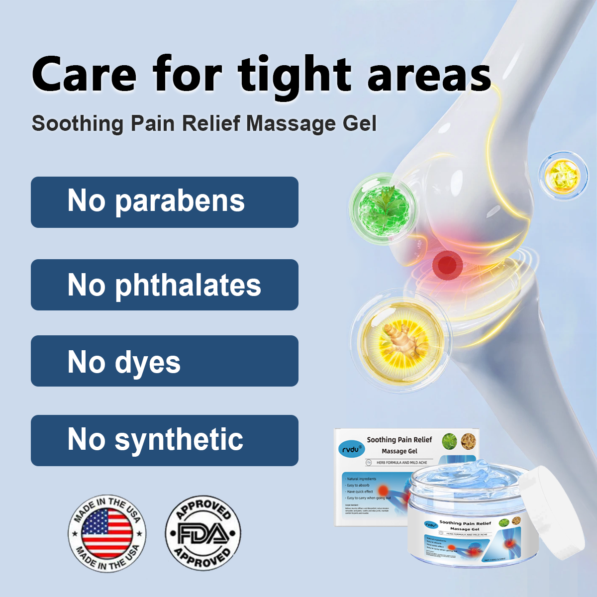 Rvdu JointCare Gel Knee Lumbar Shoulder Neck MusclePain Body Care Massage Cream 