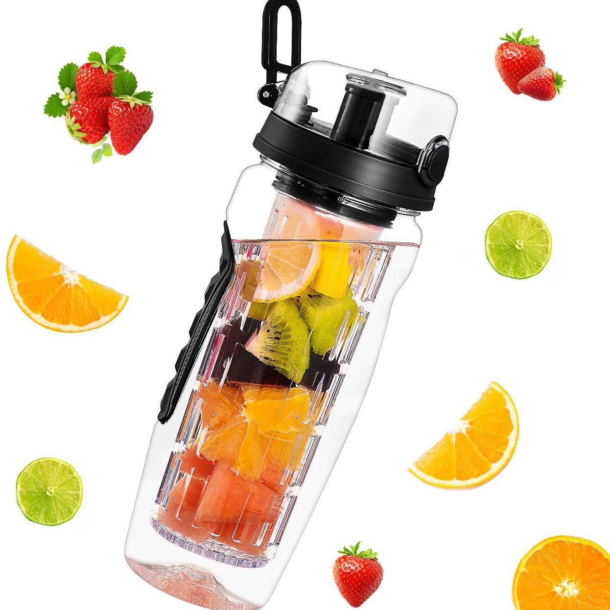 32oz Fruit Infusing Infuser Water Bottle BPA Free Sport Infuser (Viral) — MEGA MARKET