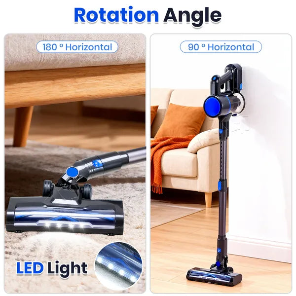 Cordless Vacuum Cleaner, Lightweight Stick Vacuum Household Anti-tangling And LE